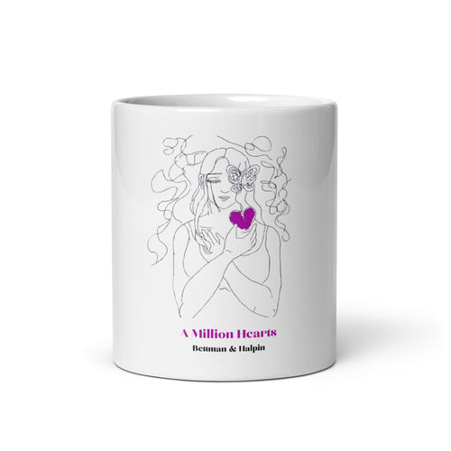 White glossy mug